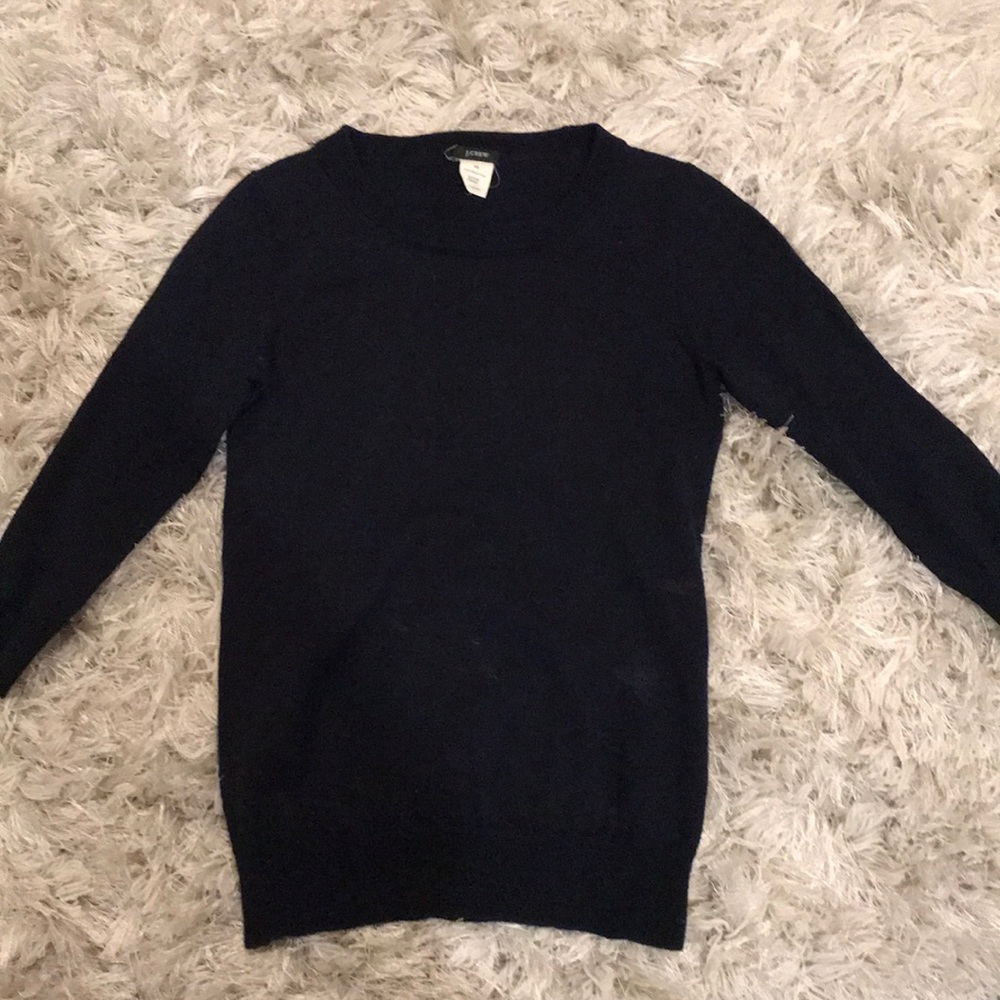 J.CREW crew neck sweater in Navy